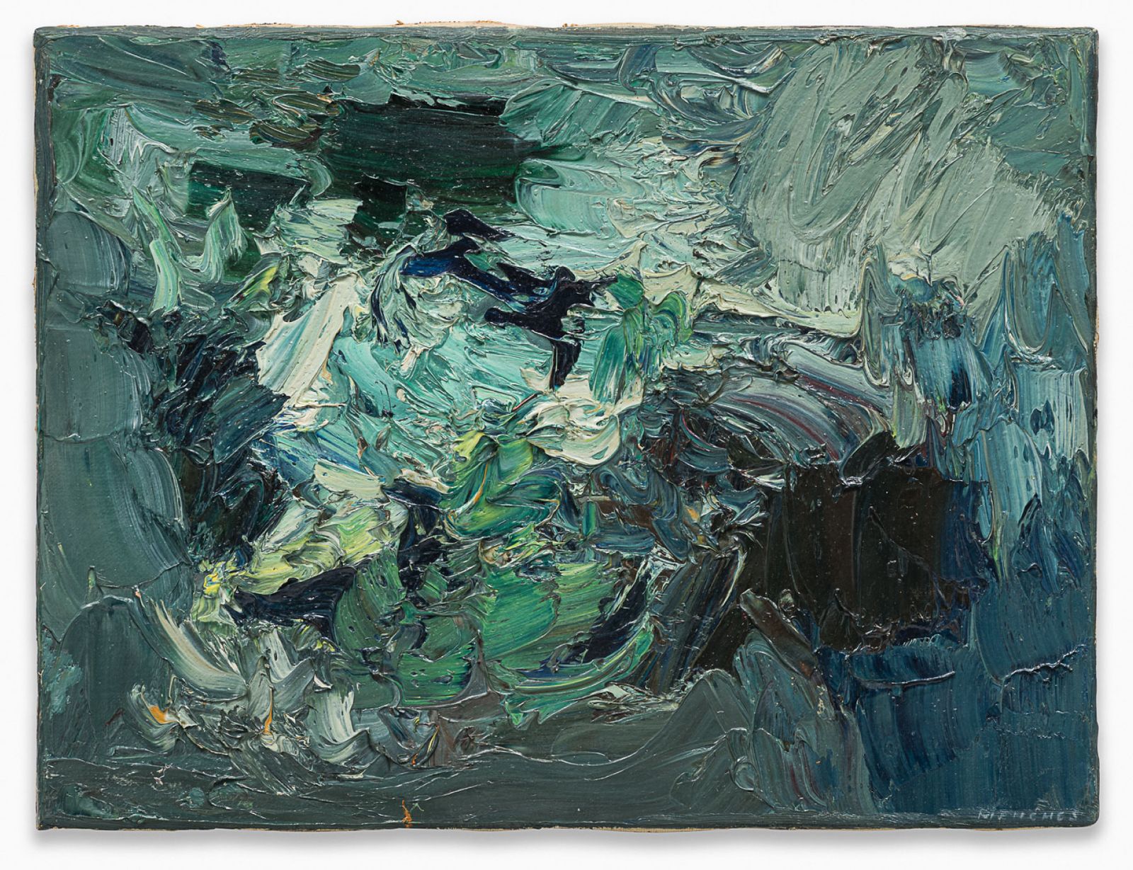 Farbgebilde, 1967, Öl auf Leinwand, 30,5 × 40 cm