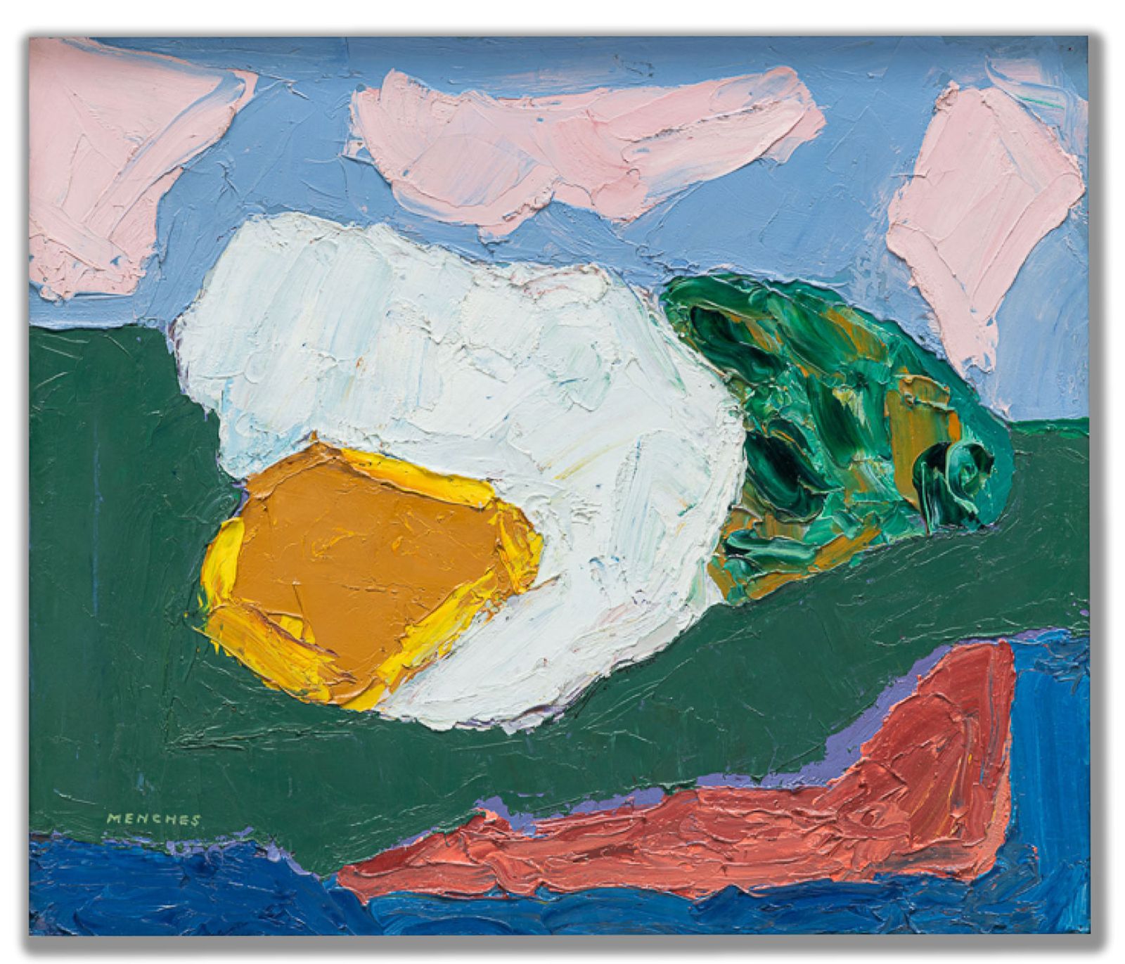 Landschaft, 1967, Öl auf Leinwand, 55 × 38 cm
