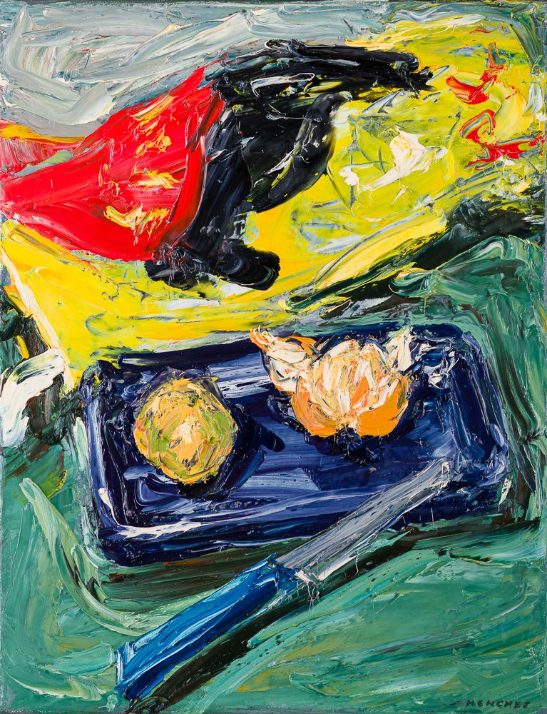 Ohne Titel (Mandarinen), 2000, Öl auf Leinwand, 45 × 35 cm