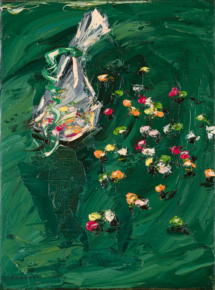 Ohne Titel (Saure Drops), 1998, Öl auf Leinwand, 40 × 30 cm