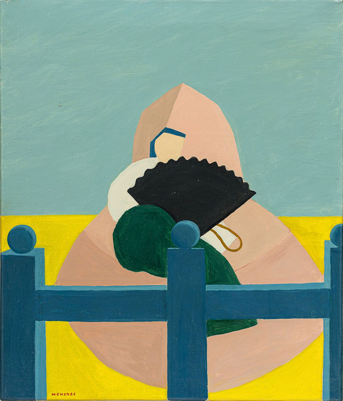 Groteske (Infantin), 1969 — Gemälde von Heinrich Menches