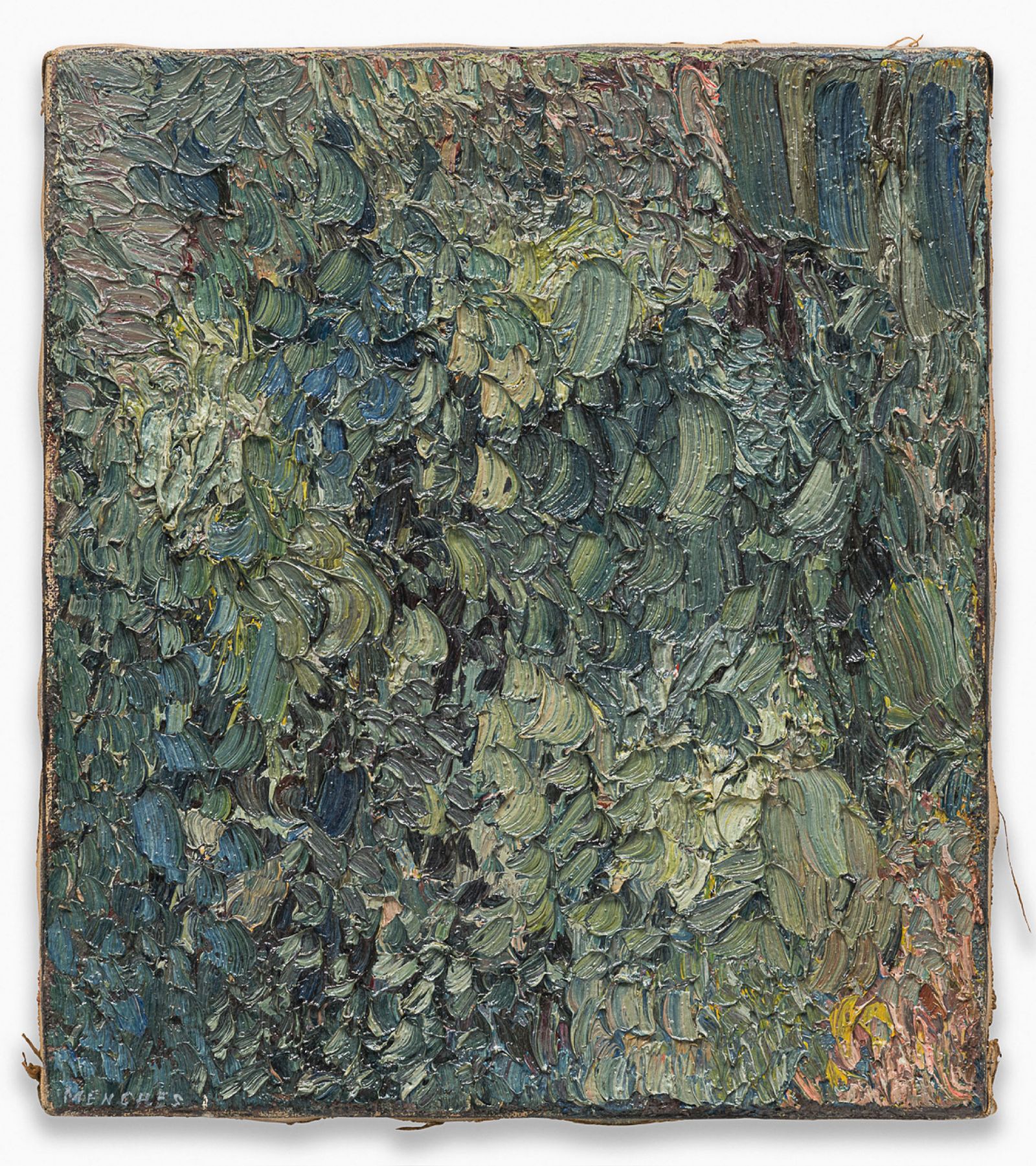 Struktur, 1966, Öl auf Leinwand, 32,5 × 26,5 cm